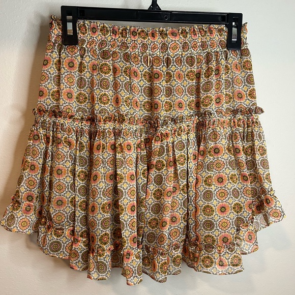 NWT MISA LOS ANGELES TWO TIER PRINT SKIRT SIZE SMALL - Picture 4 of 7